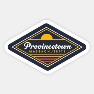 Provincetown MA Retro Vintage Style Ocean Sunset Cape Cod Sticker